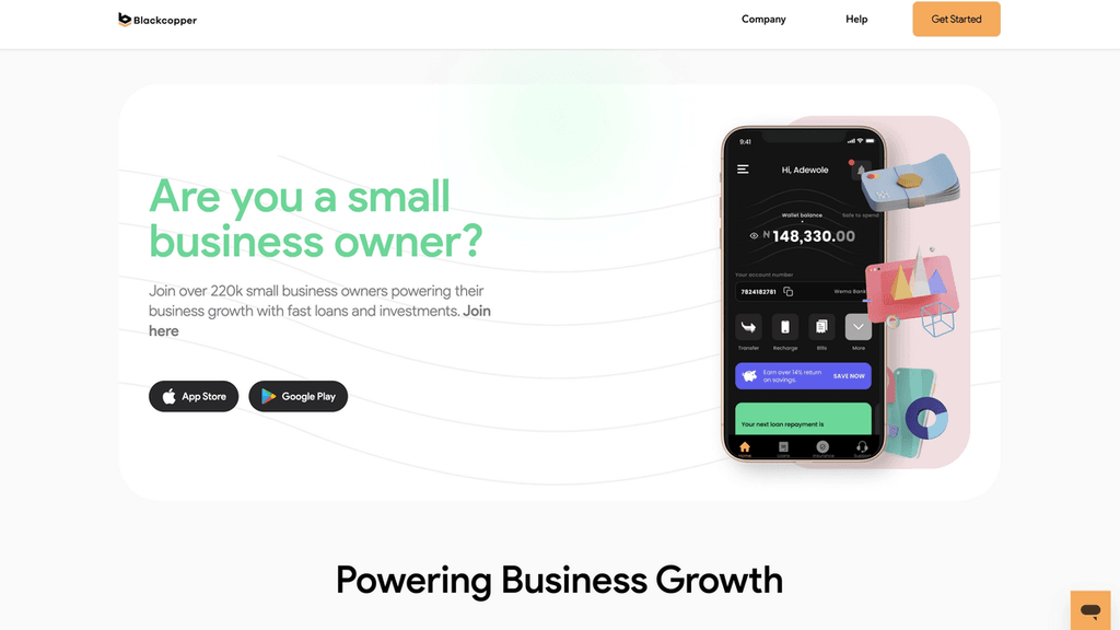 Blackcopper Website project preview